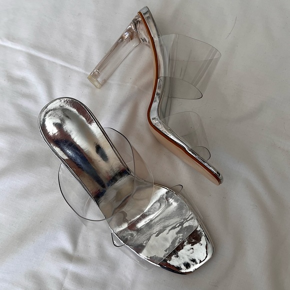 Clear Double Strap Heels - Picture 6 of 7